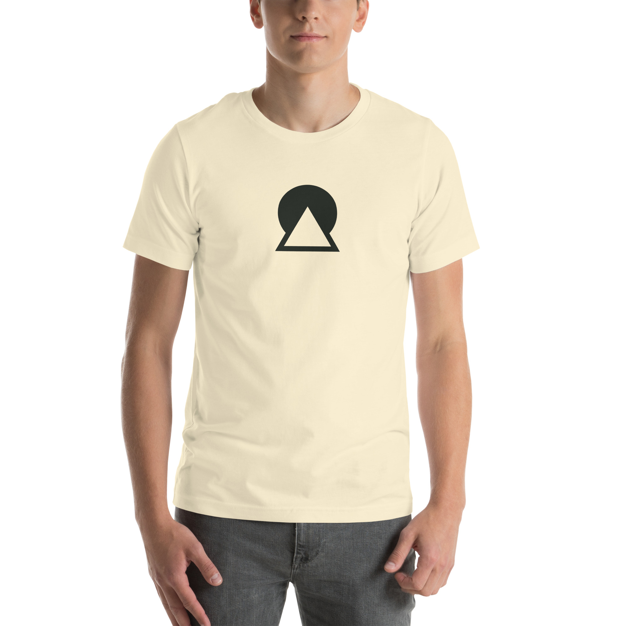Form Tee in Natur mit grafischem Motiv – Produktvorschau
